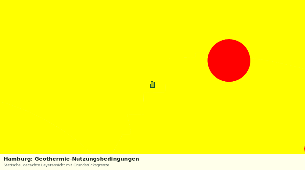 Statische Kartenansicht: Hamburg: Geothermie-Nutzungsbedingungen
