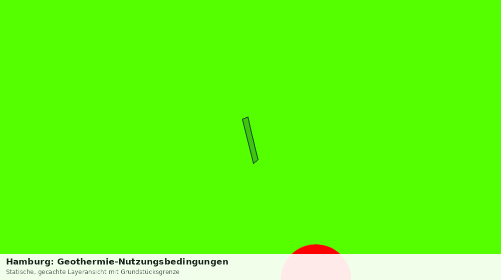 Statische Kartenansicht: Hamburg: Geothermie-Nutzungsbedingungen