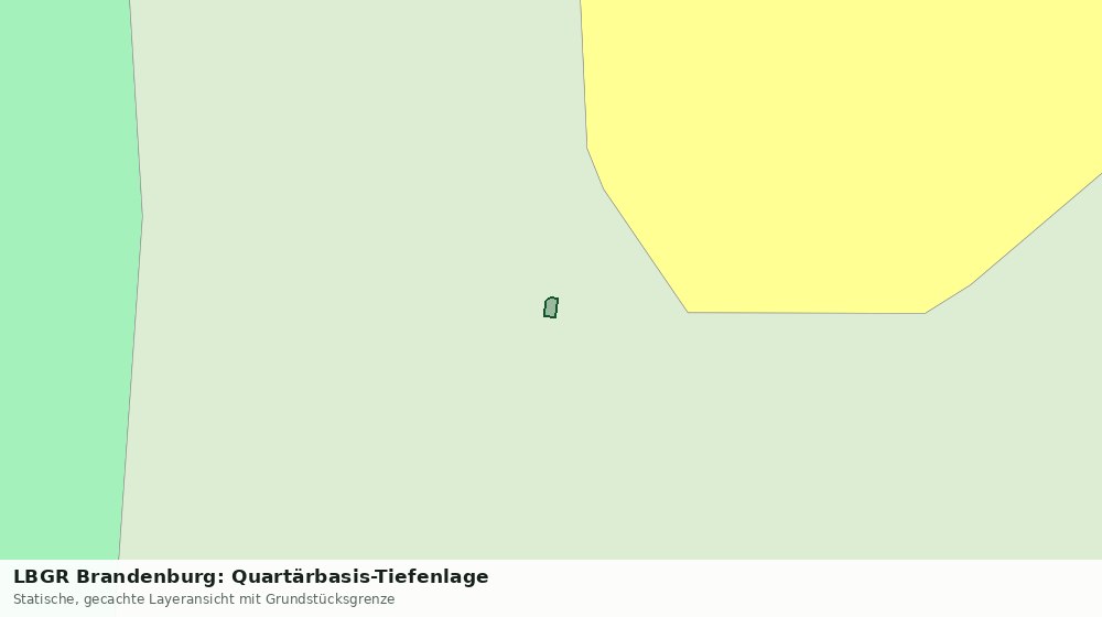 Statische Kartenansicht: LBGR Brandenburg: Quartärbasis-Tiefenlage