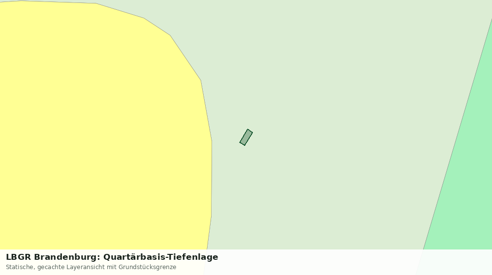 Statische Kartenansicht: LBGR Brandenburg: Quartärbasis-Tiefenlage