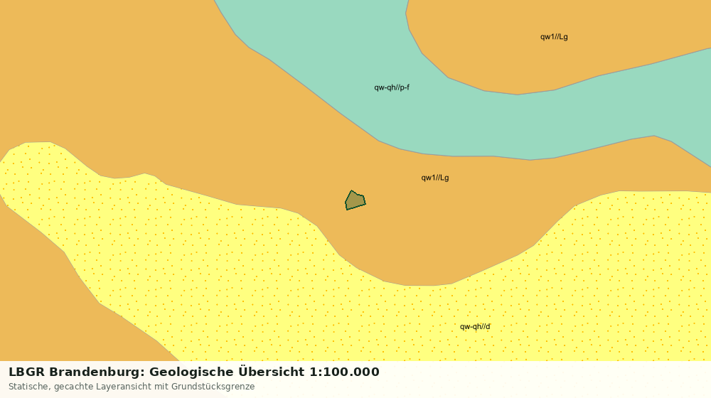Statische Kartenansicht: LBGR Brandenburg: Geologische Übersicht 1:100.000