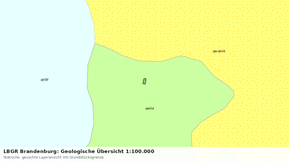 Statische Kartenansicht: LBGR Brandenburg: Geologische Übersicht 1:100.000