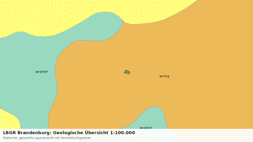 Statische Kartenansicht: LBGR Brandenburg: Geologische Übersicht 1:100.000