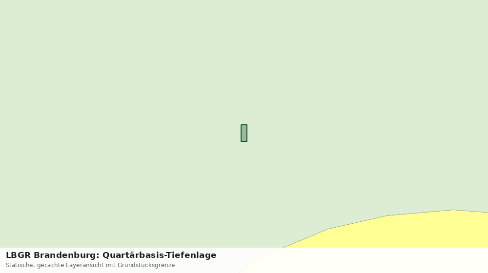 Statische Kartenansicht: LBGR Brandenburg: Quartärbasis-Tiefenlage