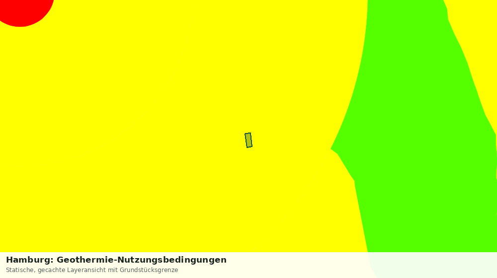 Statische Kartenansicht: Hamburg: Geothermie-Nutzungsbedingungen