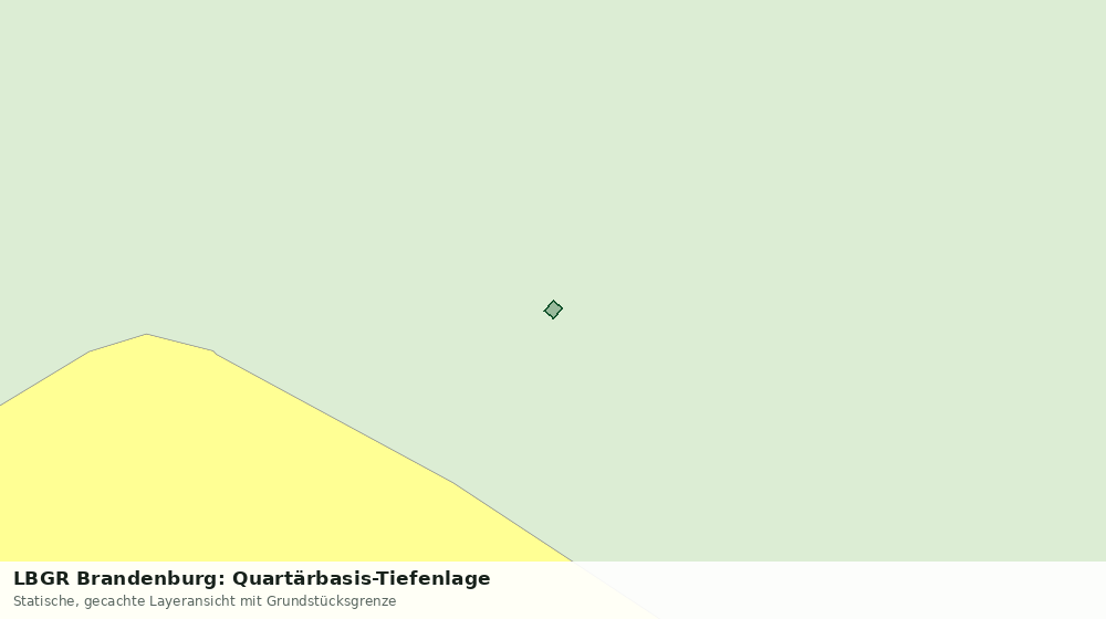 Statische Kartenansicht: LBGR Brandenburg: Quartärbasis-Tiefenlage
