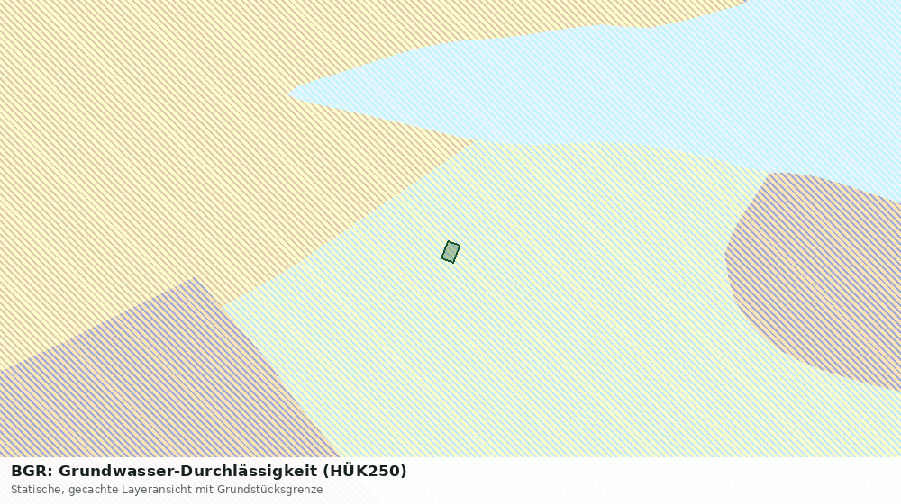 Statische Kartenansicht: BGR: Grundwasser-Durchlässigkeit (HÜK250)