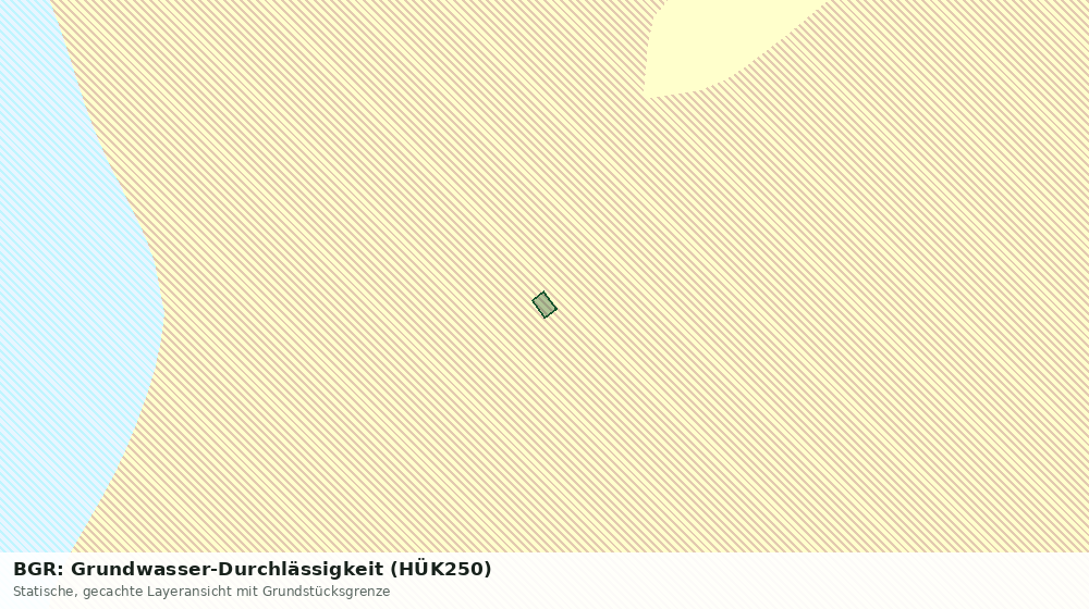 Statische Kartenansicht: BGR: Grundwasser-Durchlässigkeit (HÜK250)