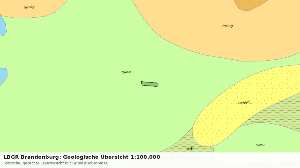 Statische Kartenansicht: LBGR Brandenburg: Geologische Übersicht 1:100.000