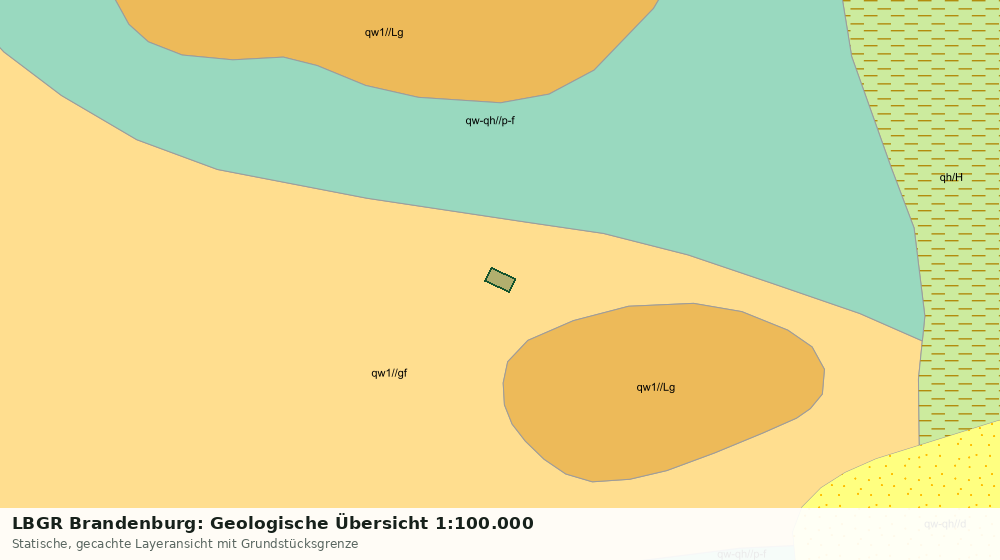 Statische Kartenansicht: LBGR Brandenburg: Geologische Übersicht 1:100.000