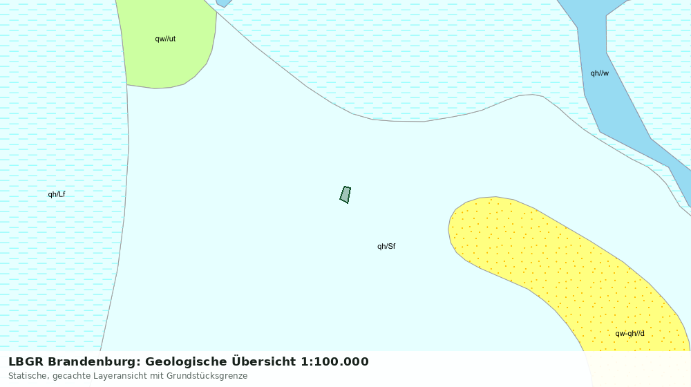 Statische Kartenansicht: LBGR Brandenburg: Geologische Übersicht 1:100.000