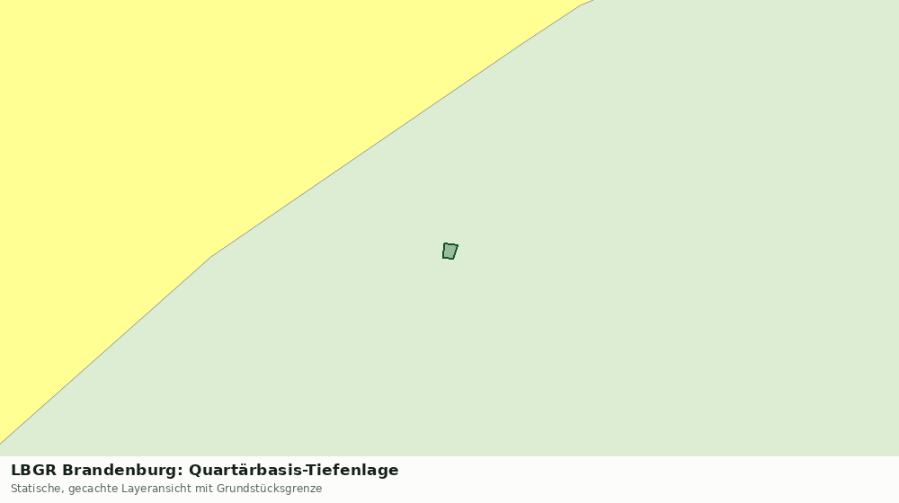 Statische Kartenansicht: LBGR Brandenburg: Quartärbasis-Tiefenlage