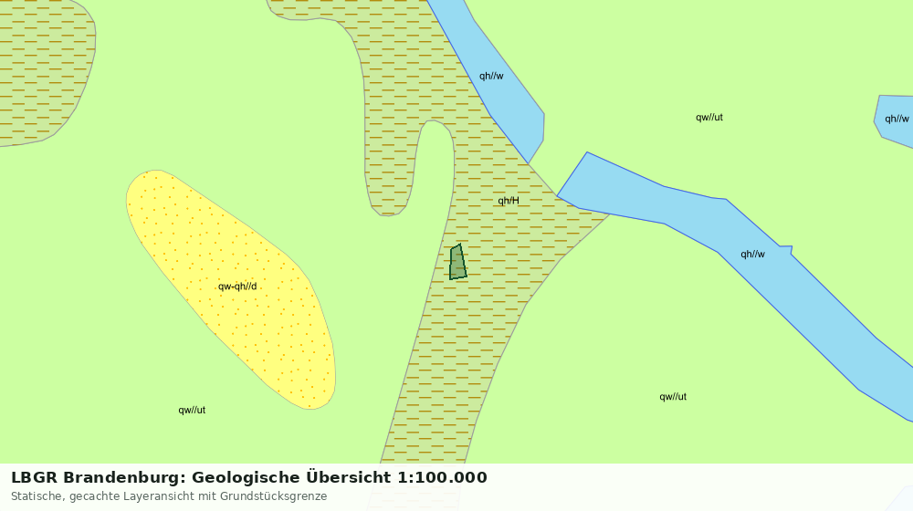 Statische Kartenansicht: LBGR Brandenburg: Geologische Übersicht 1:100.000