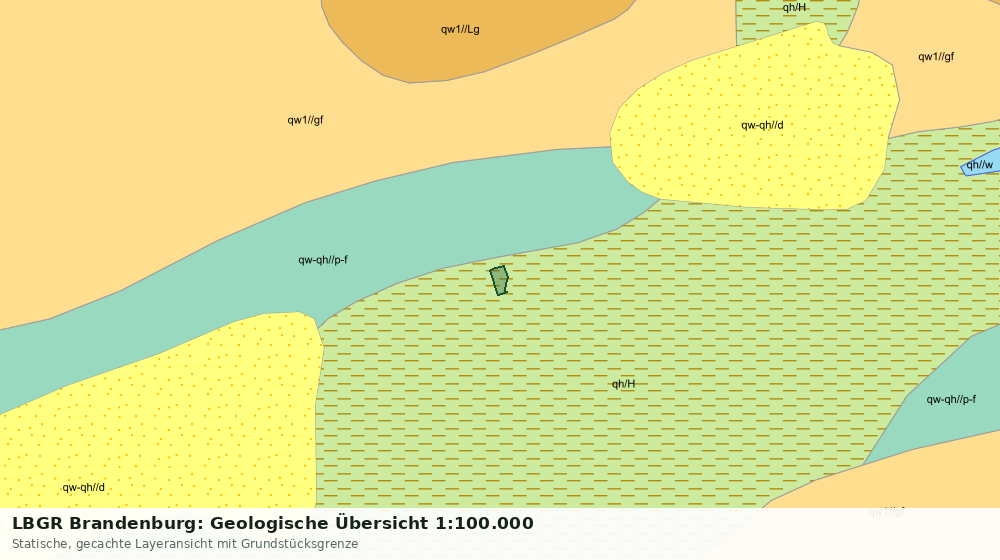Statische Kartenansicht: LBGR Brandenburg: Geologische Übersicht 1:100.000