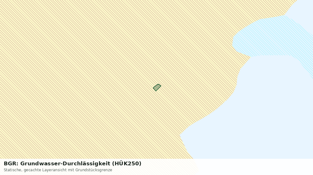 Statische Kartenansicht: BGR: Grundwasser-Durchlässigkeit (HÜK250)