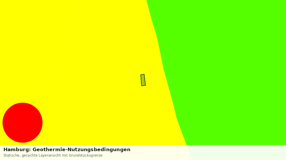 Statische Kartenansicht: Hamburg: Geothermie-Nutzungsbedingungen