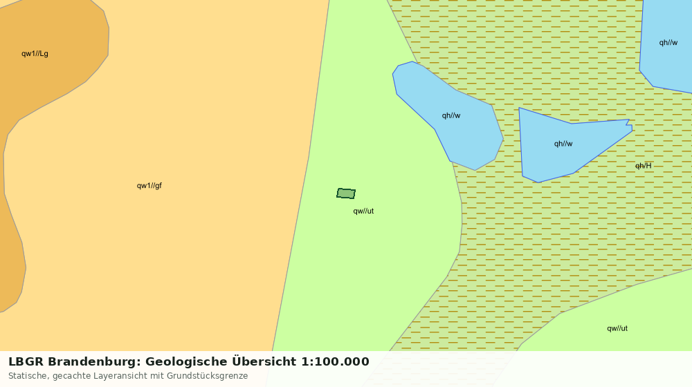 Statische Kartenansicht: LBGR Brandenburg: Geologische Übersicht 1:100.000