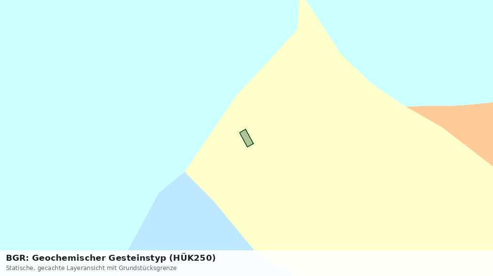 Statische Kartenansicht: BGR: Geochemischer Gesteinstyp (HÜK250)