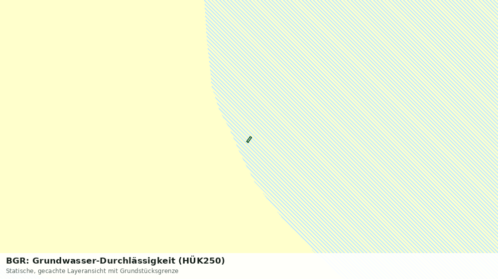 Statische Kartenansicht: BGR: Grundwasser-Durchlässigkeit (HÜK250)