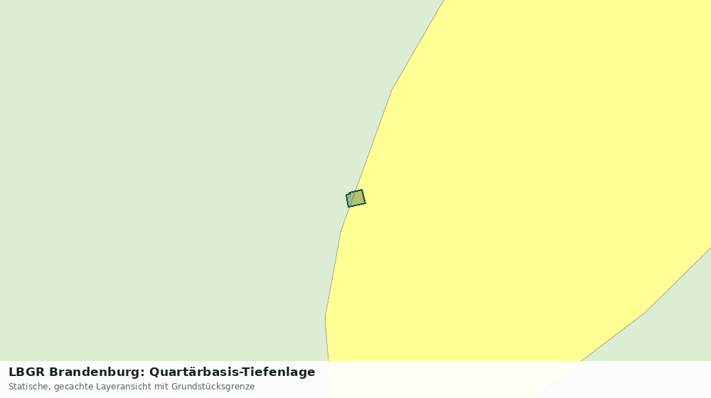 Statische Kartenansicht: LBGR Brandenburg: Quartärbasis-Tiefenlage