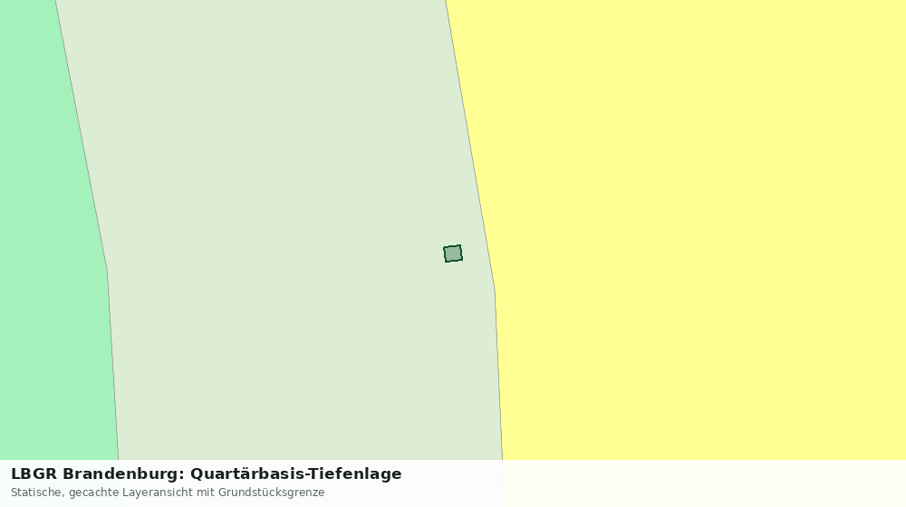 Statische Kartenansicht: LBGR Brandenburg: Quartärbasis-Tiefenlage
