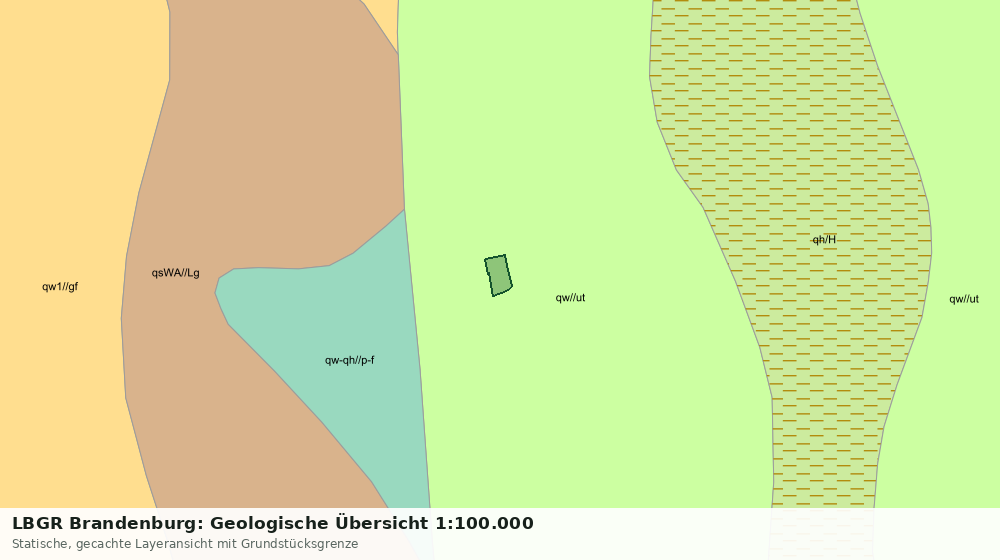 Statische Kartenansicht: LBGR Brandenburg: Geologische Übersicht 1:100.000