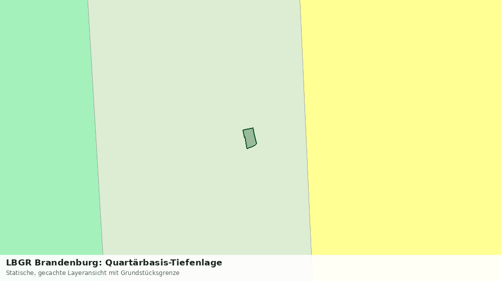 Statische Kartenansicht: LBGR Brandenburg: Quartärbasis-Tiefenlage