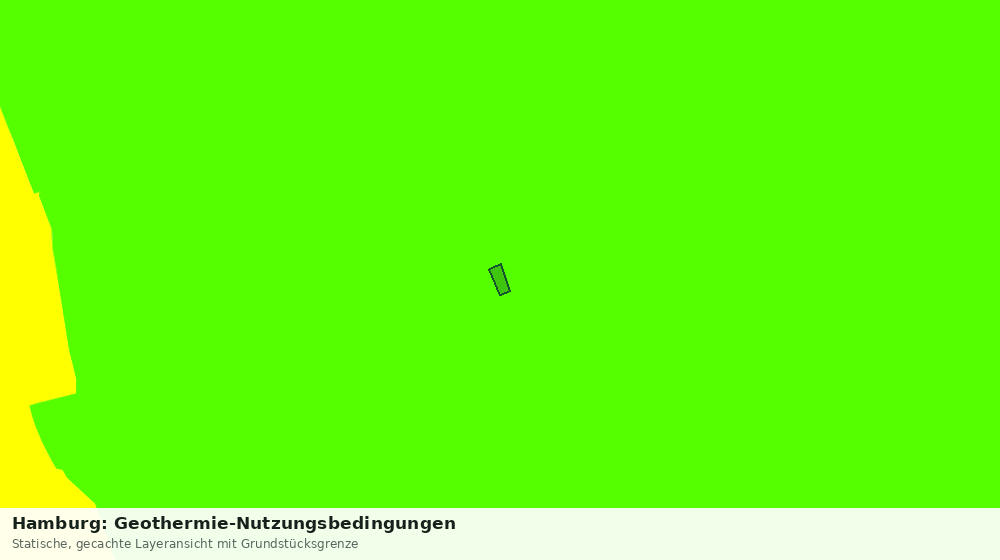 Statische Kartenansicht: Hamburg: Geothermie-Nutzungsbedingungen