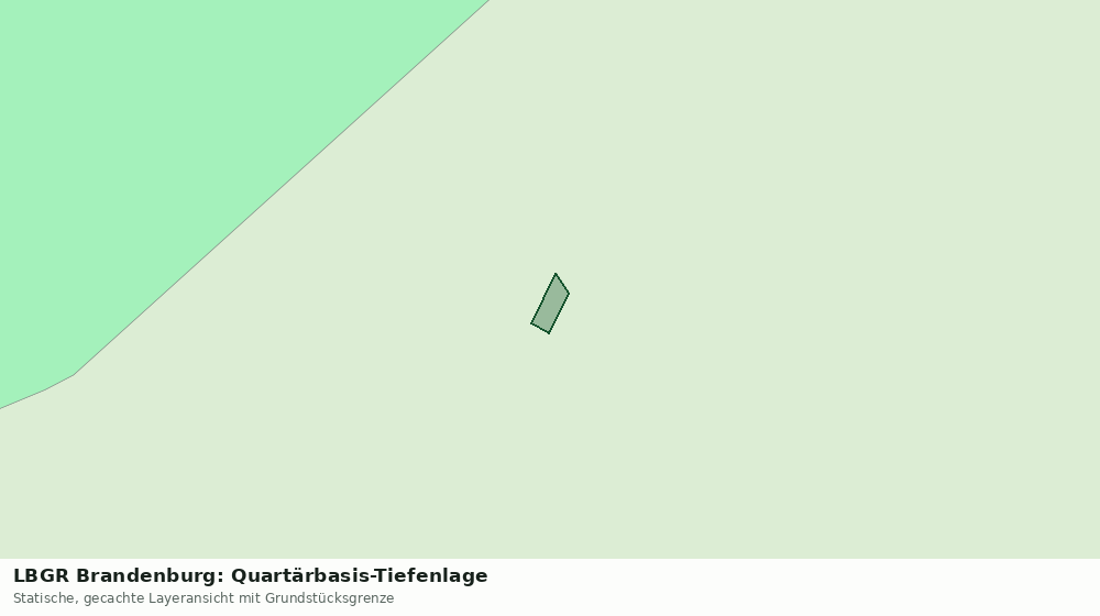 Statische Kartenansicht: LBGR Brandenburg: Quartärbasis-Tiefenlage