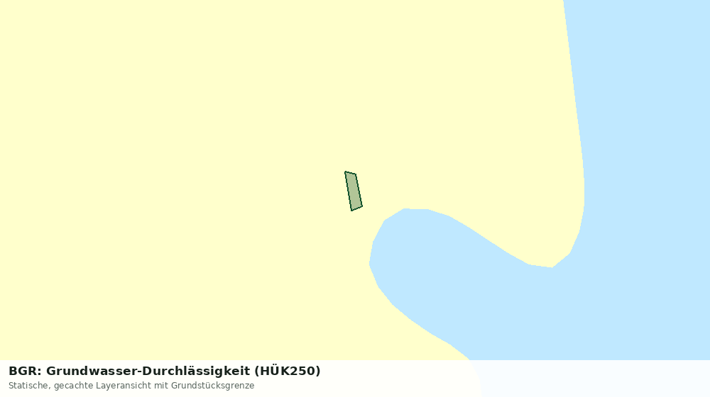 Statische Kartenansicht: BGR: Grundwasser-Durchlässigkeit (HÜK250)