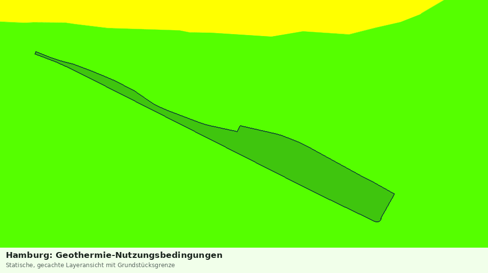 Statische Kartenansicht: Hamburg: Geothermie-Nutzungsbedingungen