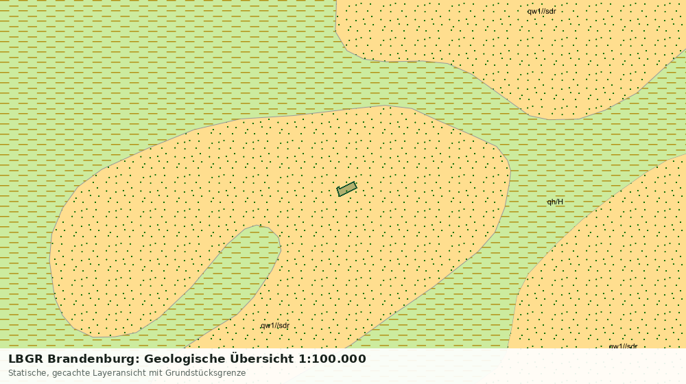 Statische Kartenansicht: LBGR Brandenburg: Geologische Übersicht 1:100.000