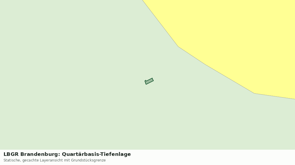 Statische Kartenansicht: LBGR Brandenburg: Quartärbasis-Tiefenlage