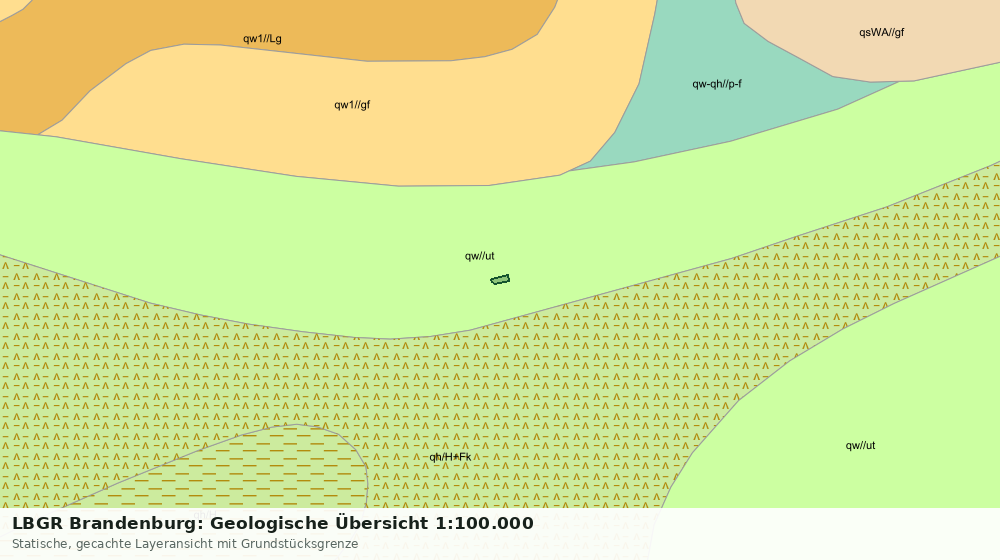 Statische Kartenansicht: LBGR Brandenburg: Geologische Übersicht 1:100.000