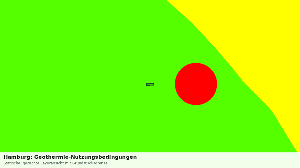Statische Kartenansicht: Hamburg: Geothermie-Nutzungsbedingungen