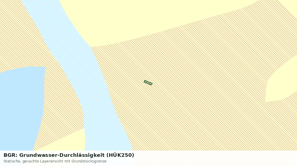 Statische Kartenansicht: BGR: Grundwasser-Durchlässigkeit (HÜK250)