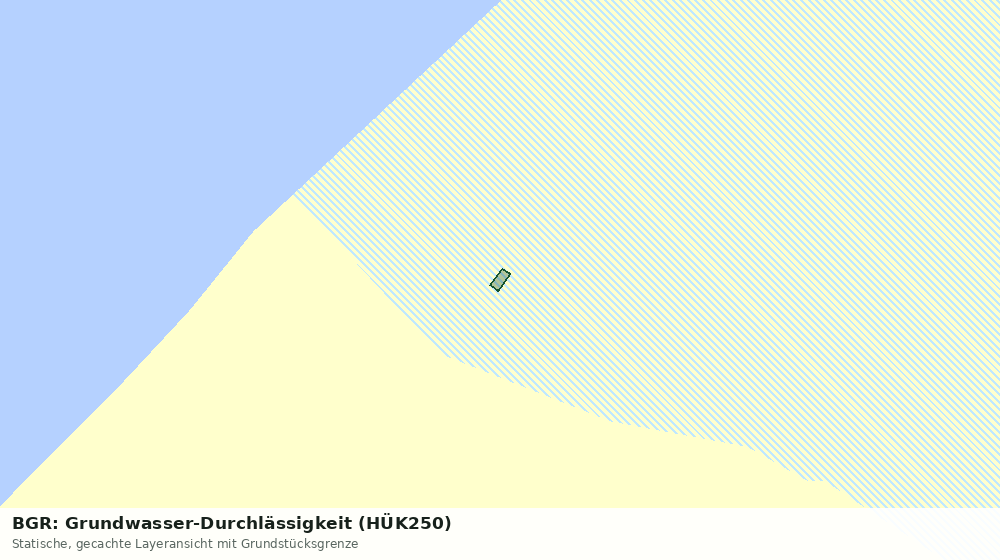 Statische Kartenansicht: BGR: Grundwasser-Durchlässigkeit (HÜK250)