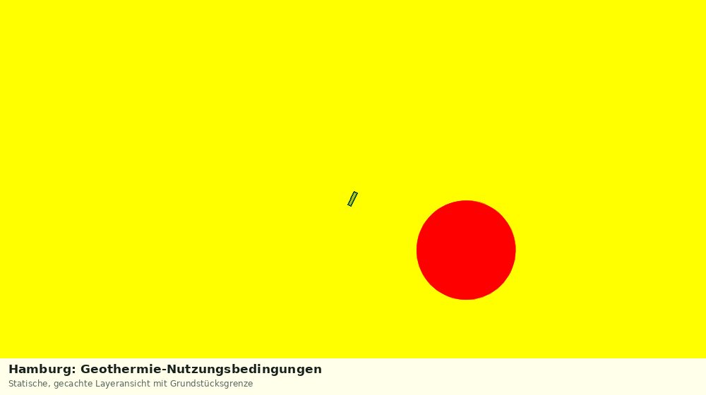 Statische Kartenansicht: Hamburg: Geothermie-Nutzungsbedingungen