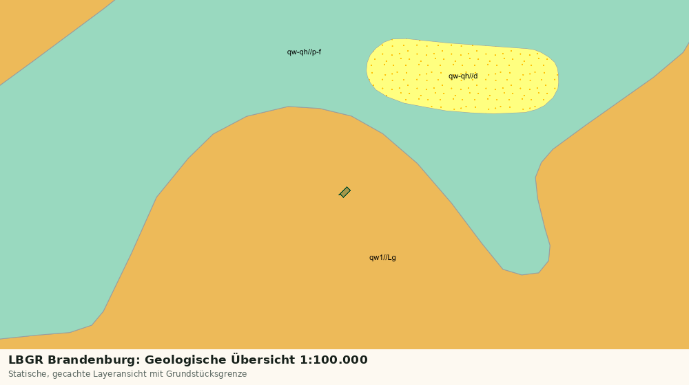 Statische Kartenansicht: LBGR Brandenburg: Geologische Übersicht 1:100.000