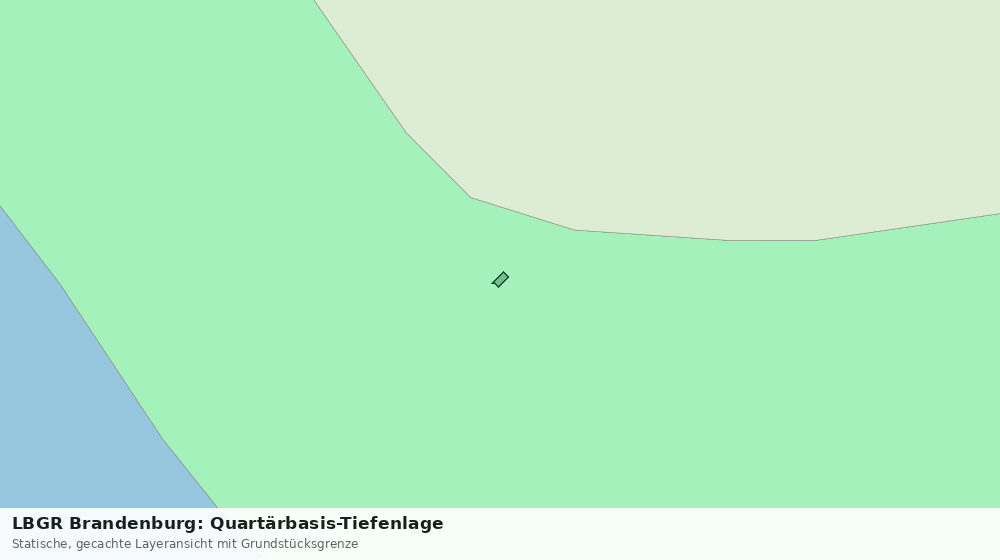 Statische Kartenansicht: LBGR Brandenburg: Quartärbasis-Tiefenlage