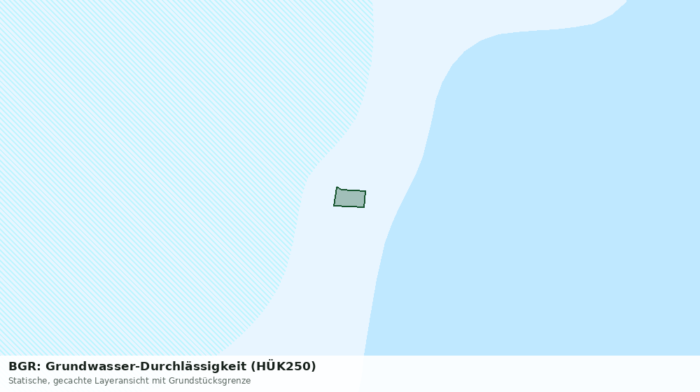 Statische Kartenansicht: BGR: Grundwasser-Durchlässigkeit (HÜK250)