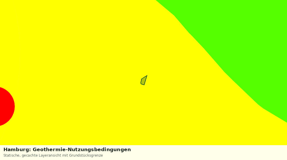 Statische Kartenansicht: Hamburg: Geothermie-Nutzungsbedingungen