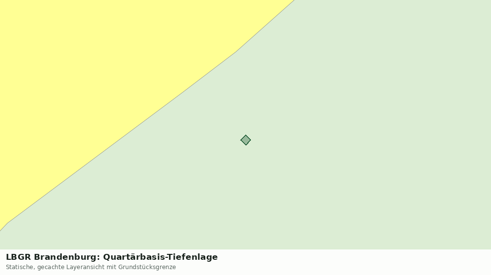 Statische Kartenansicht: LBGR Brandenburg: Quartärbasis-Tiefenlage