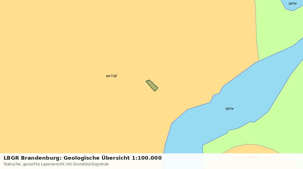 Statische Kartenansicht: LBGR Brandenburg: Geologische Übersicht 1:100.000