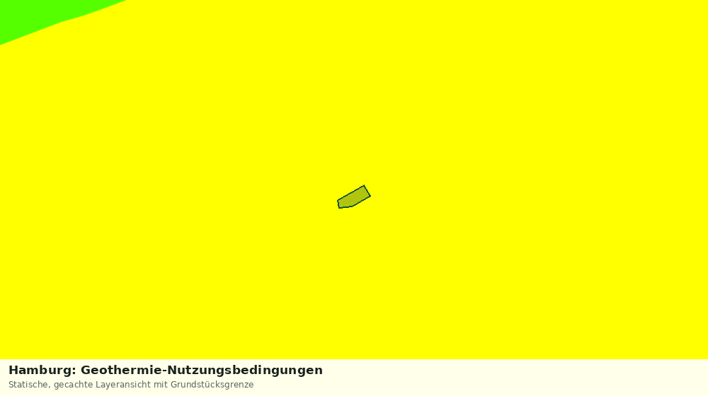 Statische Kartenansicht: Hamburg: Geothermie-Nutzungsbedingungen