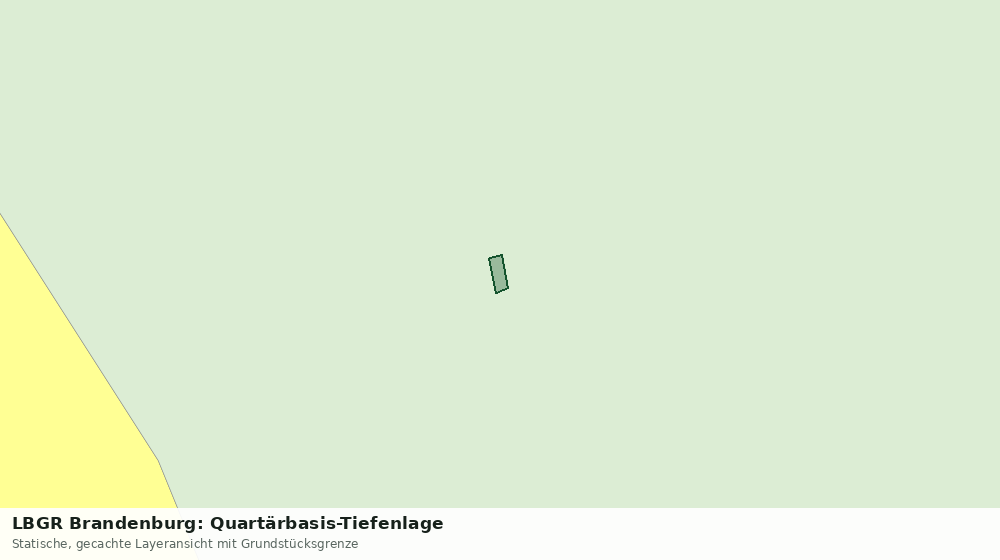 Statische Kartenansicht: LBGR Brandenburg: Quartärbasis-Tiefenlage