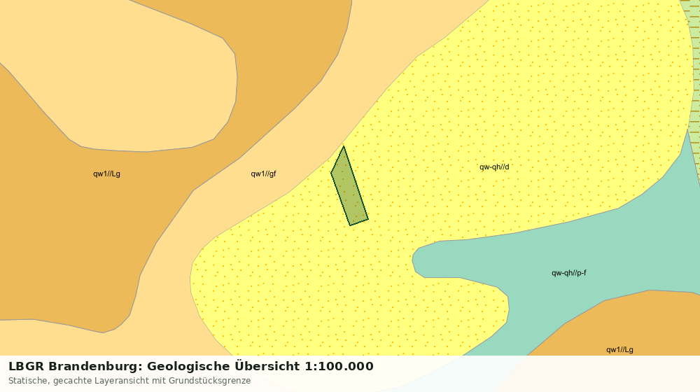 Statische Kartenansicht: LBGR Brandenburg: Geologische Übersicht 1:100.000
