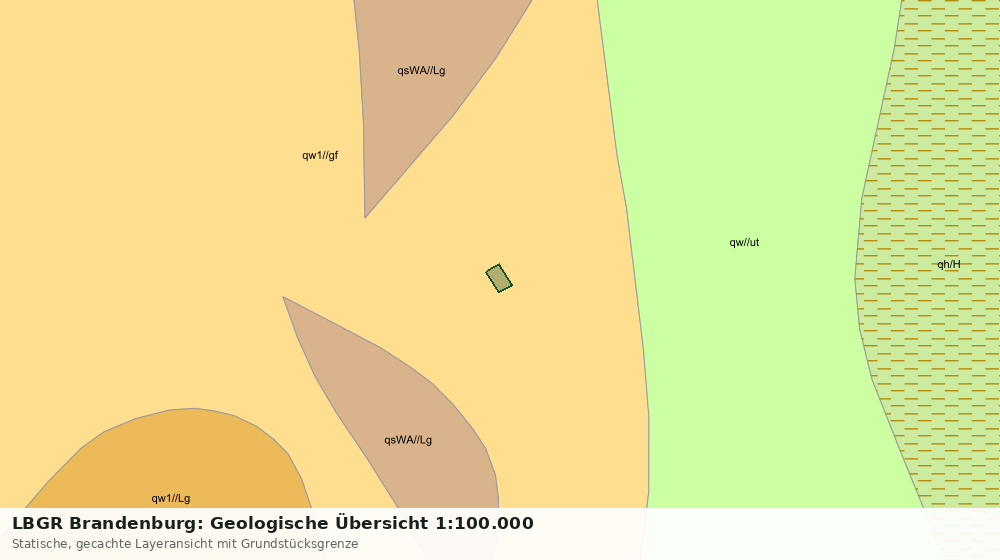 Statische Kartenansicht: LBGR Brandenburg: Geologische Übersicht 1:100.000