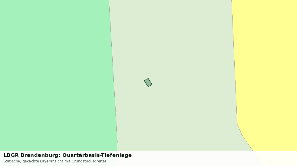 Statische Kartenansicht: LBGR Brandenburg: Quartärbasis-Tiefenlage