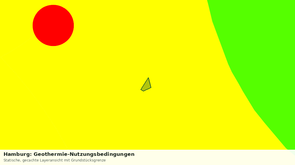 Statische Kartenansicht: Hamburg: Geothermie-Nutzungsbedingungen